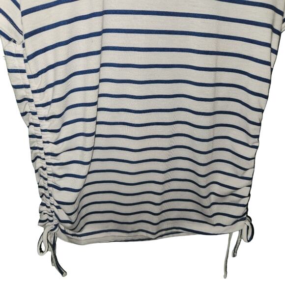 Fyve Short Sleeve Blue and White Shirt Size Small - Picture 2 of 9